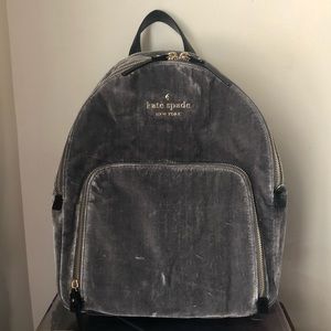 Kate Spade Watson Lane Velvet Backpack